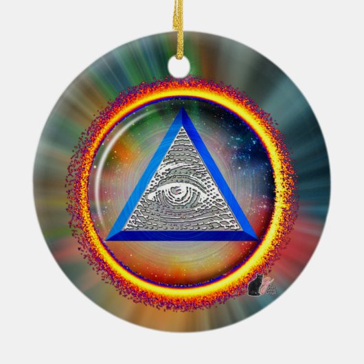 Lens van Geldigheid Keramisch Ornament (Achterkant)