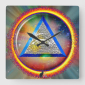 Lens van voorzienigheid wandklok (Voorkant)