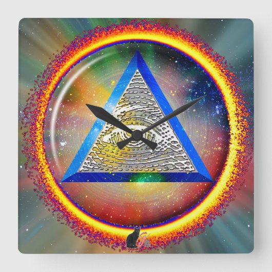 Lens van voorzienigheid wandklok (Voorkant)