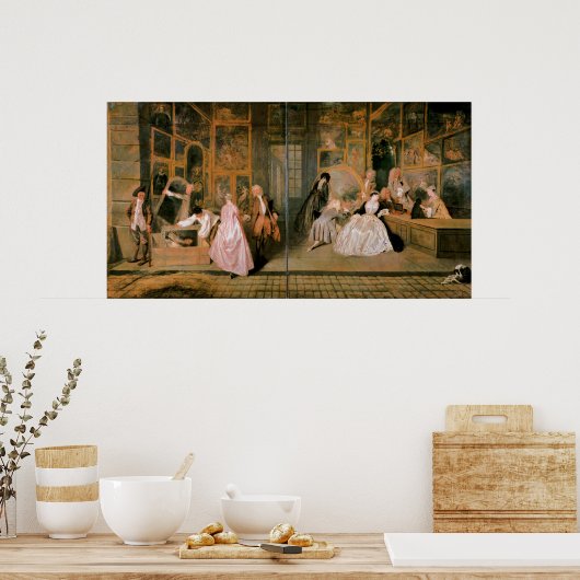 L'Enseigne de Gersaint, 1720 Poster (Keuken)