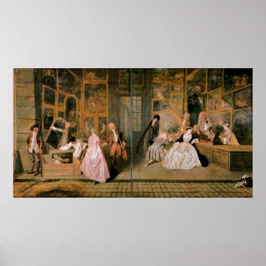 L'Enseigne de Gersaint, 1720 Poster (Voorkant)