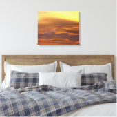 Lensvormige wolk bij zonsondergang canvas afdruk (Insitu (Slaapkamer))