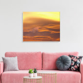 Lensvormige wolk bij zonsondergang canvas afdruk (Insitu (Woonkamer))