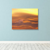 Lensvormige wolk bij zonsondergang canvas afdruk (Insitu (Houten vloer))