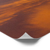 Lensvormige wolk bij zonsondergang poster (Hoek)