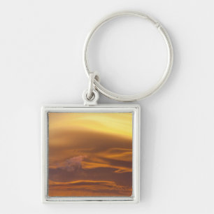 Lensvormige wolk bij zonsondergang sleutelhanger