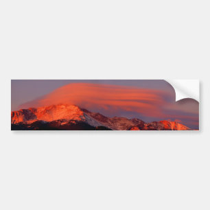 Lensvormige wolk boven Pikes Peak Bumpersticker