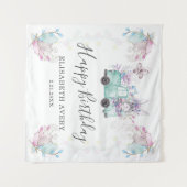 Lent Pasen Gelukkige Verjaardag Vrachtwagen Wandkleed (Voorkant (horizontaal))