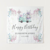 Lent Pasen Gelukkige Verjaardag Vrachtwagen Wandkleed (Voorkant)