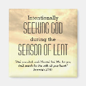 Lent Sason SEEK GOD Magneet (Voorkant)