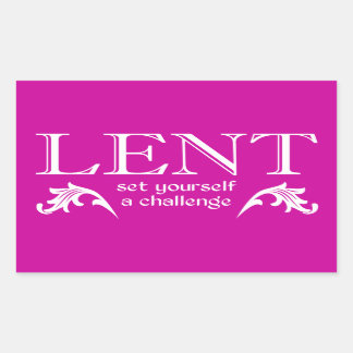 Lent - Stel jezelf voor een uitdaging Rechthoekige Sticker