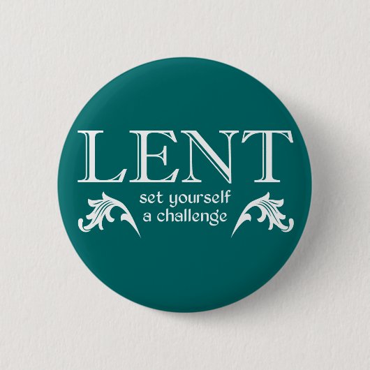 Lent - Stel jezelf voor een uitdaging Ronde Button 5,7 Cm (Voorkant)