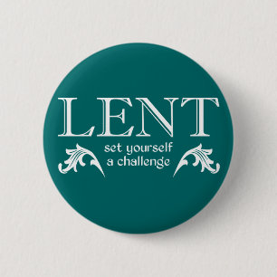 Lent - Stel jezelf voor een uitdaging Ronde Button 5,7 Cm