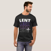 LENT Typography with ash cross T-shirt (Voorkant volledig)