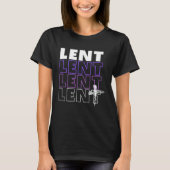 LENT Typography with ash cross T-shirt (Voorkant)