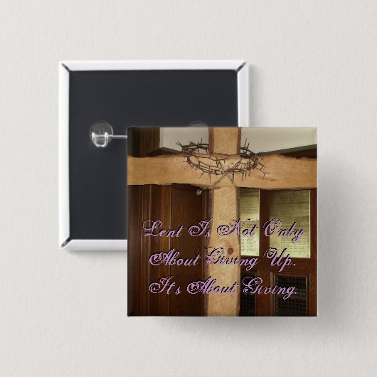 Lent Vierkante Button 5,1 Cm (Voorkant /achterkant)