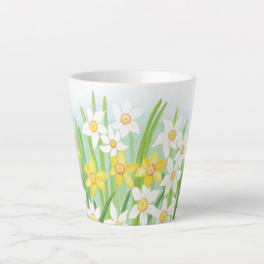 Lentafdils kleine latte Mok (Voorkant)