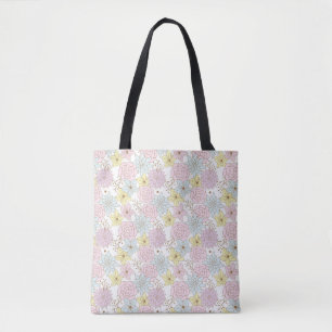 lentasetassen met lentebloemen tote bag