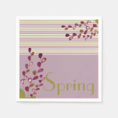 Lentastel met roze en mauve servet (Voorkant)