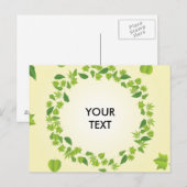 Lentbladeren Briefkaart (Voorkant / Achterkant)