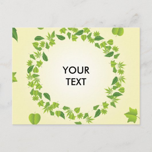 Lentbladeren Briefkaart (Voorkant)