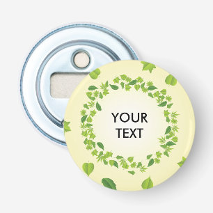 Lentbladeren Button Flesopener