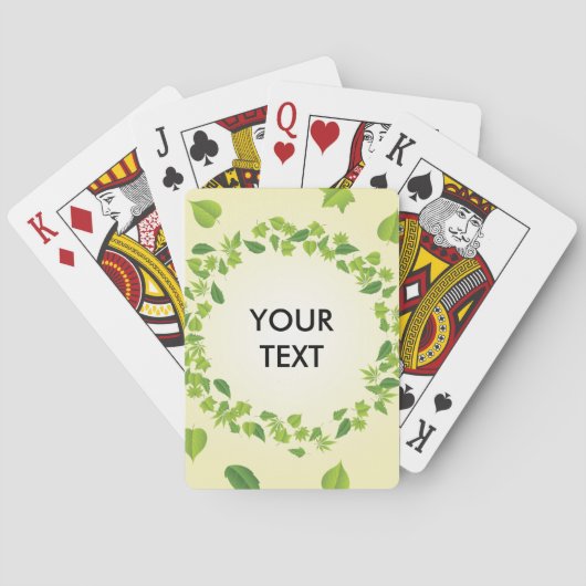 Lentbladeren Pokerkaarten (Achterkant)