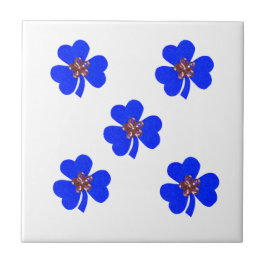 Lentblauw, blauwe klaver voor keuken tegeltje