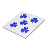 Lentblauw, blauwe klaver voor keuken tegeltje (Zijkant)