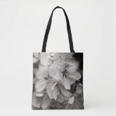 Lentbloem in zwart-wit tote bag (Voorkant)