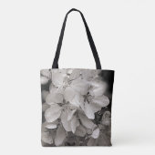 Lentbloem in zwart-wit tote bag (Achterkant)