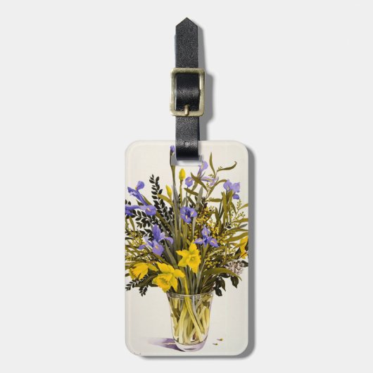Lentbloemen Bagagelabel (Voorkant verticaal)