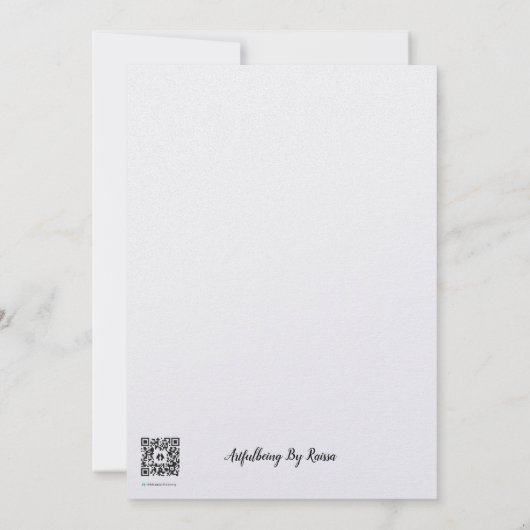 Lentbloemen Bedankkaart (Achterkant)