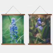 Lentbloemen (Blauwe Hyacinth, Glory of the Snow) Hangend Wandkleed (Dubbel)