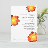 Lentbloemen Bridal Shower-uitnodigingen Kaart (Staand voorkant)