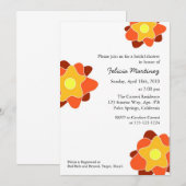 Lentbloemen Bridal Shower-uitnodigingen Kaart (Voorkant / Achterkant)