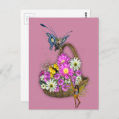 Lentbloemen Briefkaart (Voorkant / Achterkant)