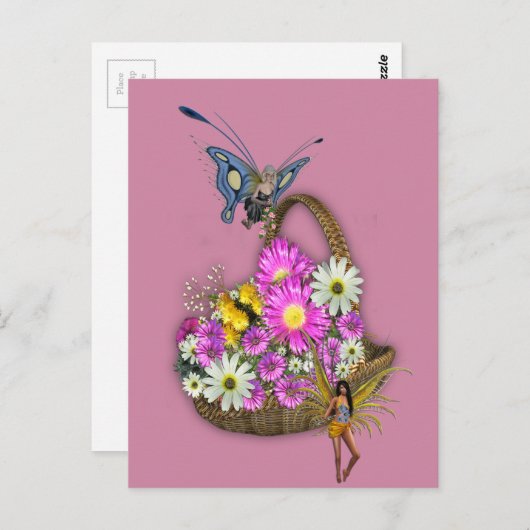 Lentbloemen Briefkaart (Voorkant / Achterkant)