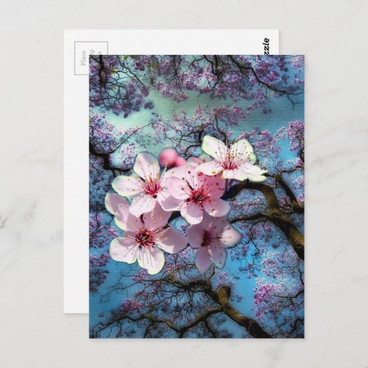 Lentbloemen Briefkaart (Voorkant / Achterkant)