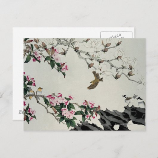 Lentbloemen Briefkaart (Voorkant / Achterkant)