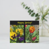 Lentbloemen Briefkaart (Staand voorkant)