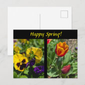Lentbloemen Briefkaart (Voorkant / Achterkant)