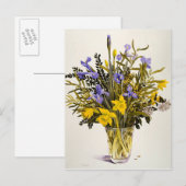 Lentbloemen Briefkaart (Voorkant / Achterkant)
