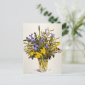 Lentbloemen Briefkaart (Staand voorkant)