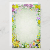 Lentbloemen Briefpapier (Voorkant / Achterkant)