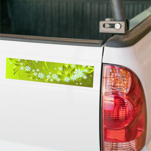 lentbloemen bumpersticker (Op Truck)