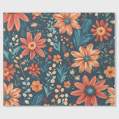 Lentbloemen Cadeaupapier (Vlak)