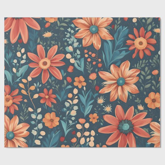 Lentbloemen Cadeaupapier (Vlak)