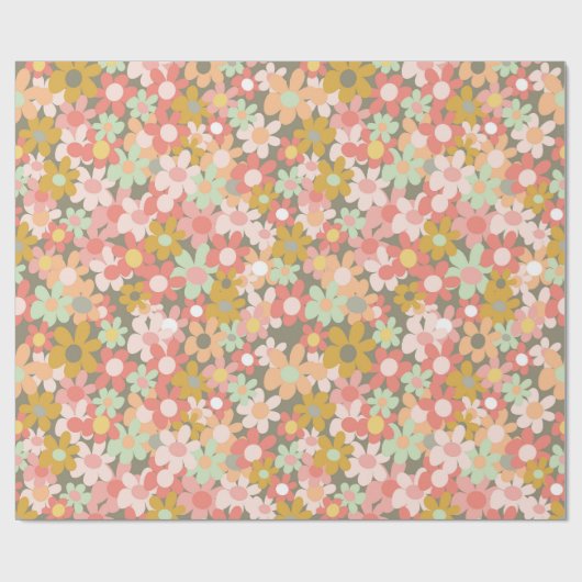 Lentbloemen Cadeaupapier (Vlak)