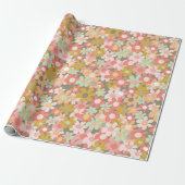 Lentbloemen Cadeaupapier (Uitgerold)
